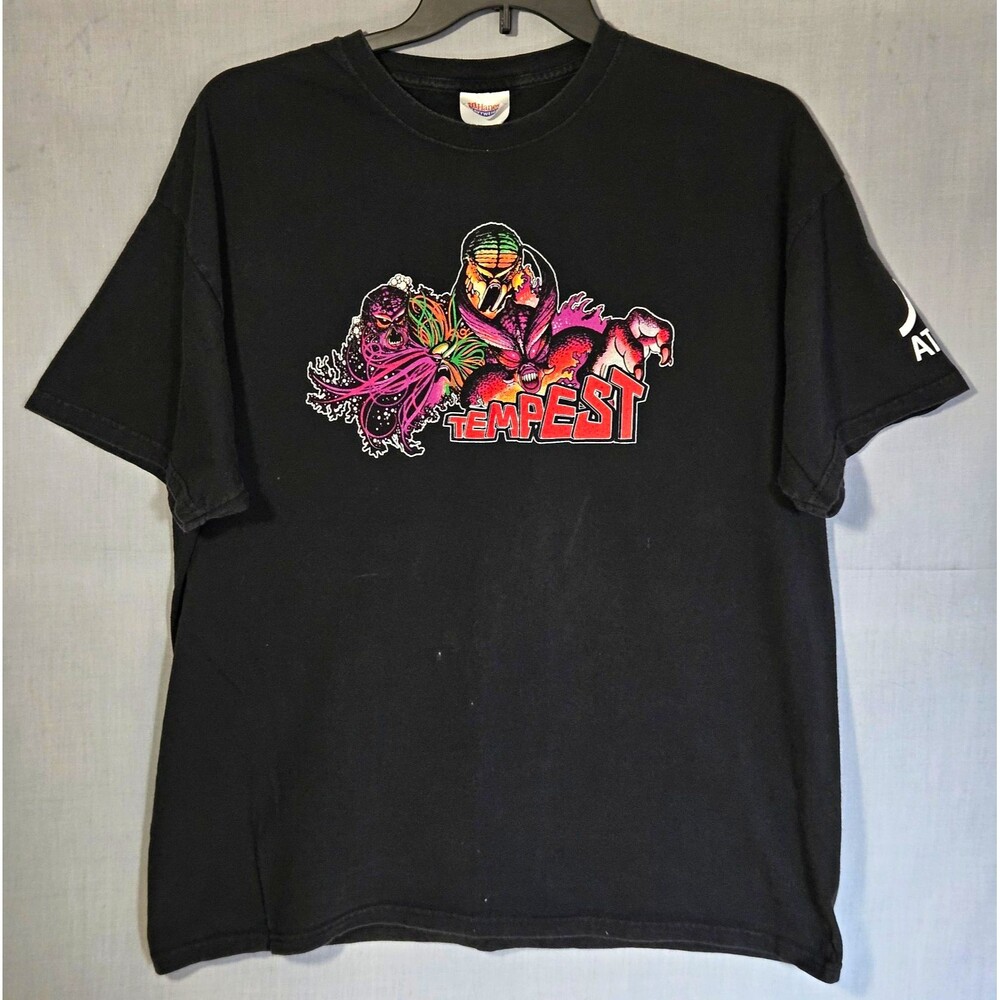 Atari Tempest Shirt Adult XL Black Arcade Graphic Tee Gaming Hanes Heavyweight